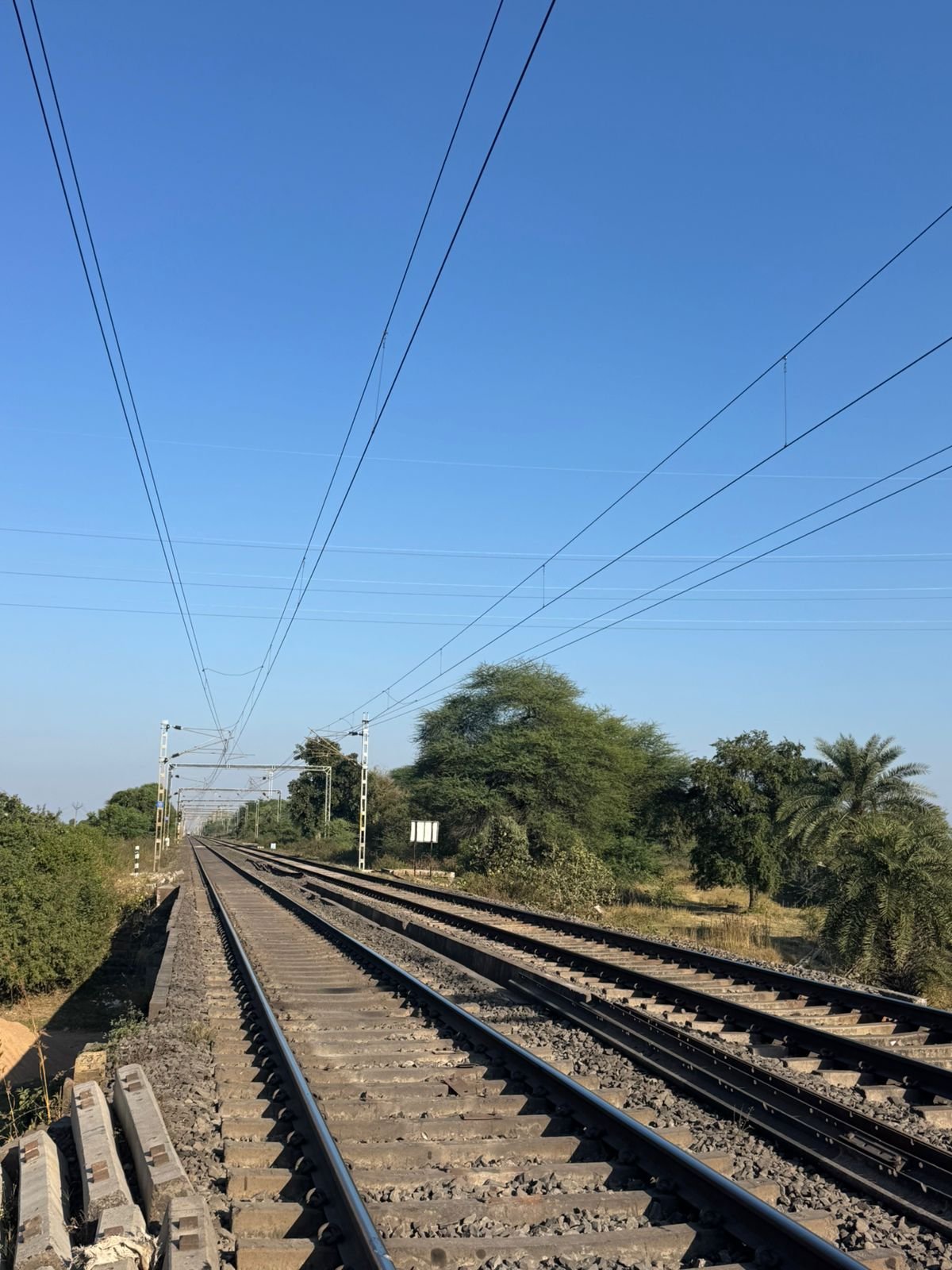 Railway OHE Erection Work